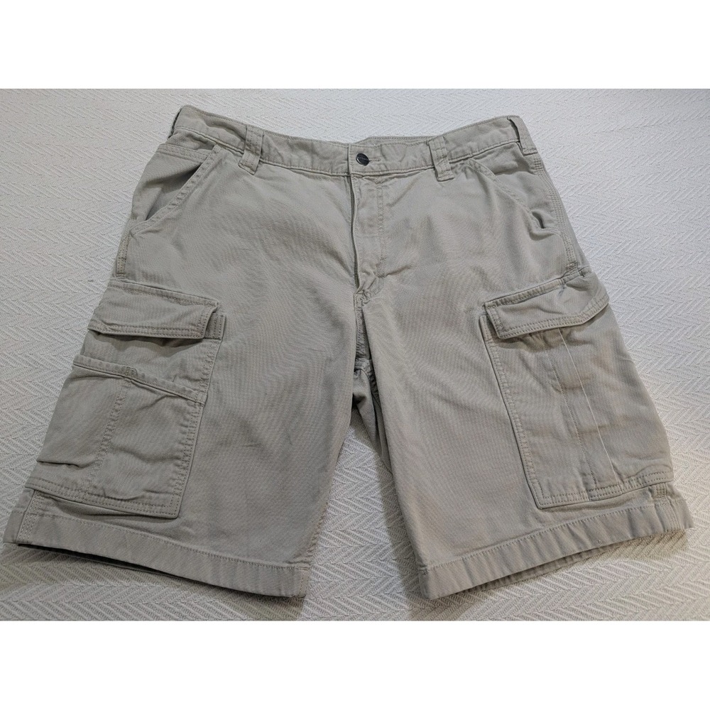 Carhartt Relaxed Fit Cargo Shorts Mens 36 Khaki Tan Work Utility Outdoor